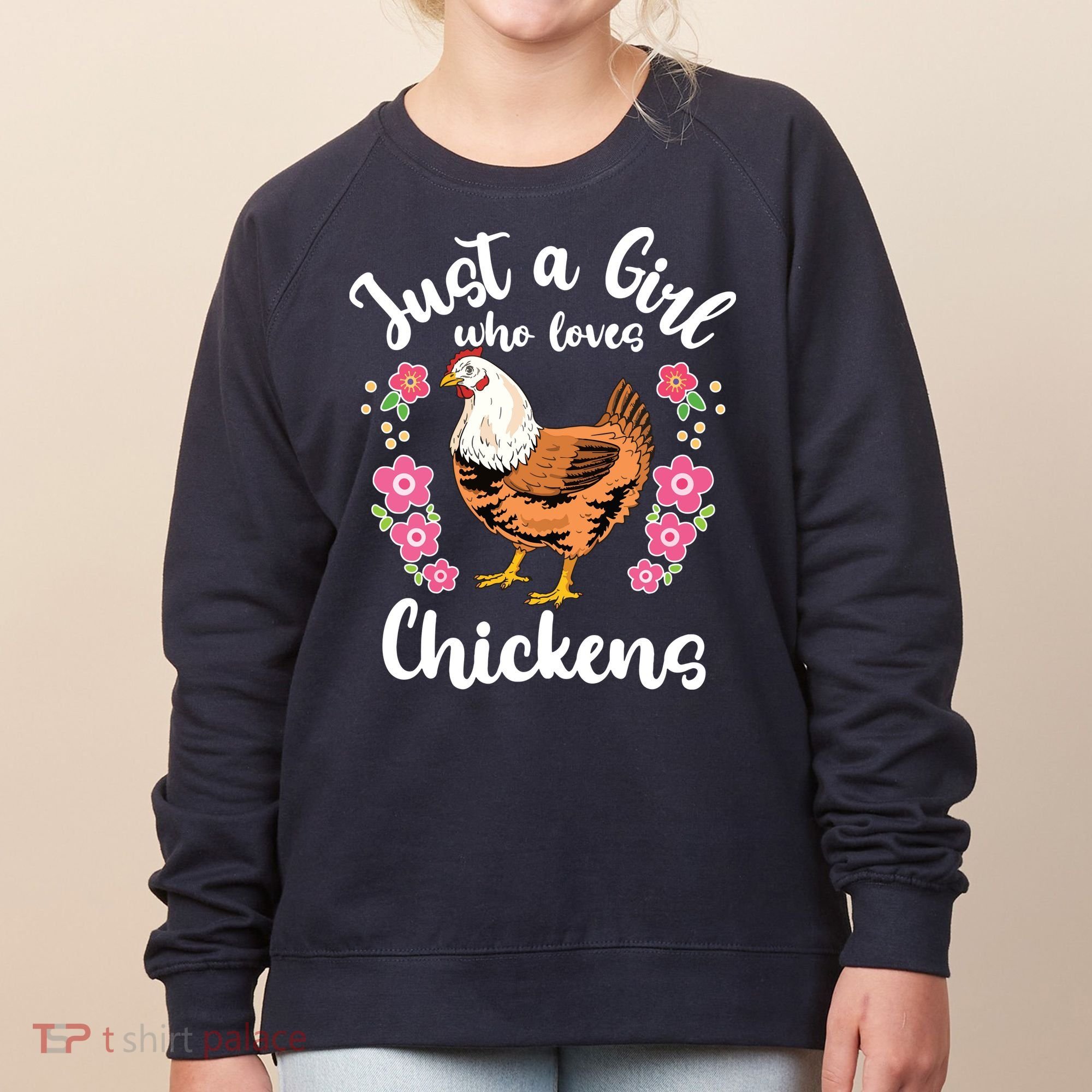 Chicken Who Loves Chickens Women's Sweatshirt
