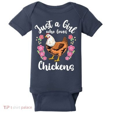 Chicken Who Loves Chickens Baby Bodysuit