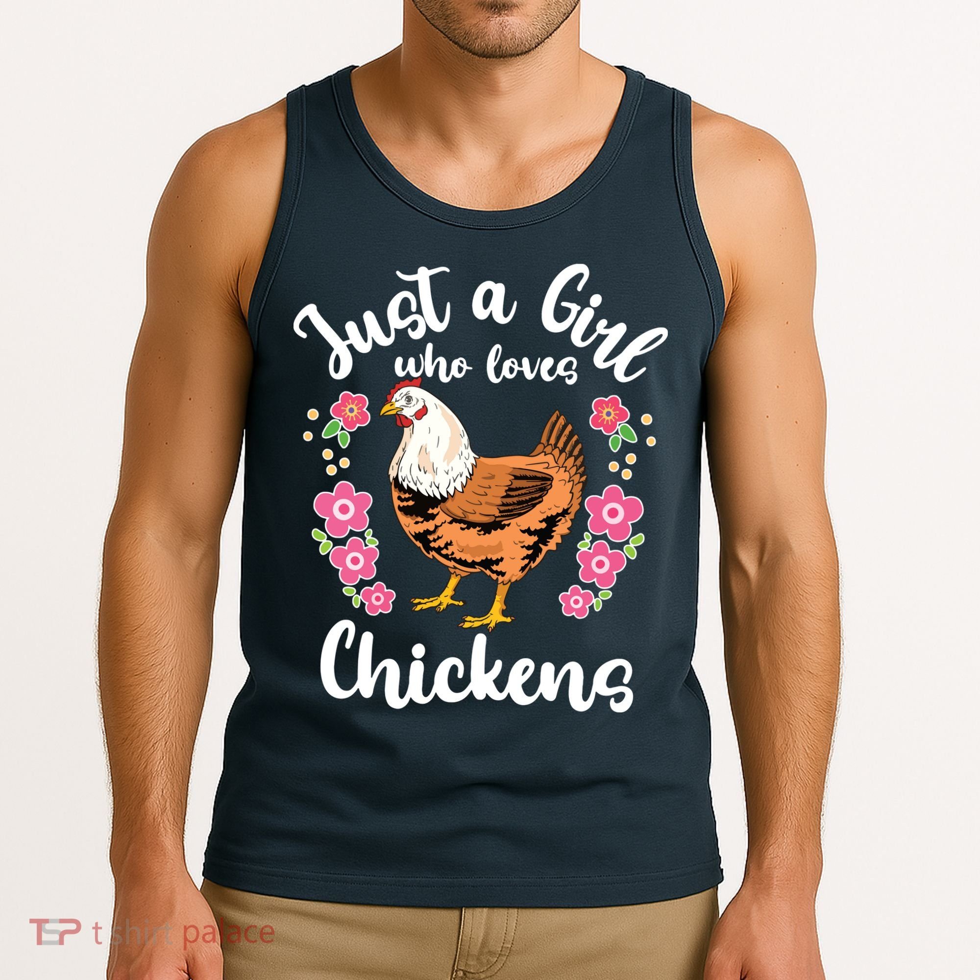 Chicken Who Loves Chickens Tank Top