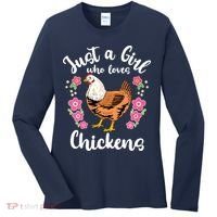 Chicken Who Loves Chickens Women's Long Sleeve Shirt thumb 0