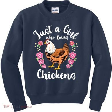 Chicken Who Loves Chickens Kids Sweatshirt