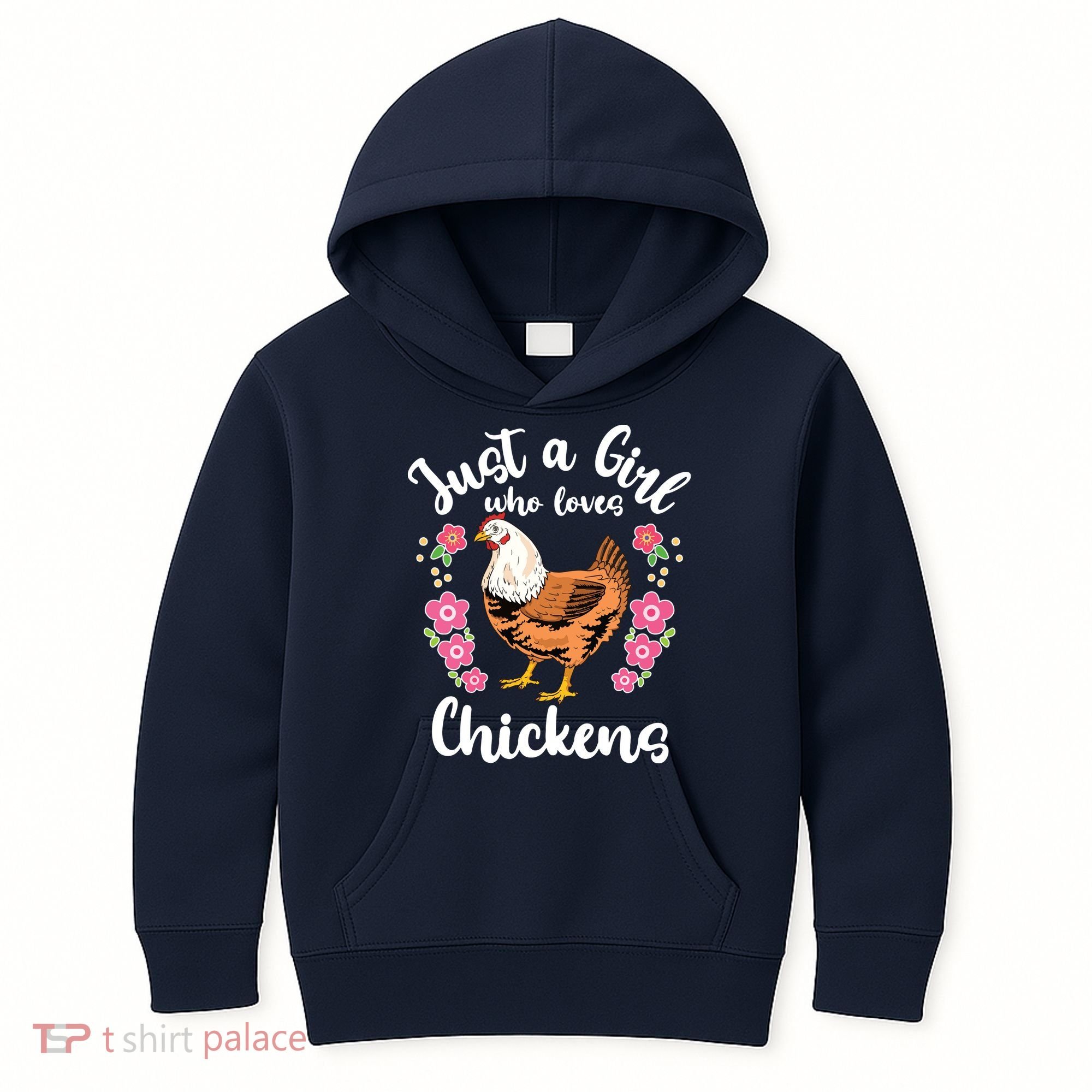 Chicken Who Loves Chickens Kids Hoodie
