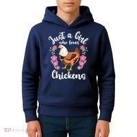 Chicken Who Loves Chickens Kids Hoodie thumb 4