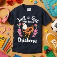 Chicken Who Loves Chickens Kids T-Shirt thumb 3