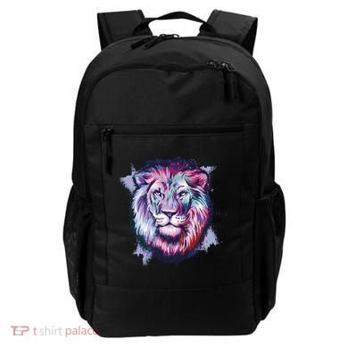 Colorful Wild Lion Backpack