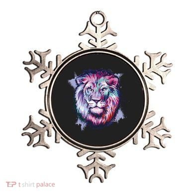 Colorful Wild Lion Ornament