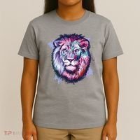 Colorful Wild Lion T-Shirt thumb 4