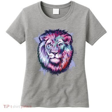 Colorful Wild Lion Women's T-Shirt