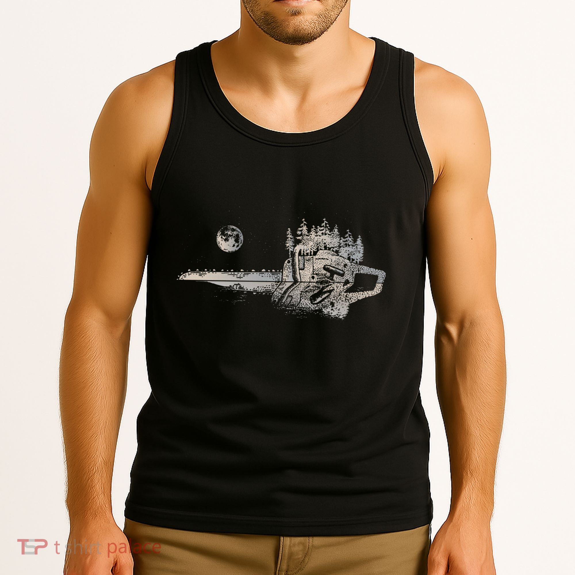 Chainsaw Woodworker Lumberjack Arborist Chainsaw Tank Top