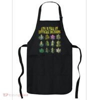 Cannabis Weed Lover 420 Life Is Full Of Difficult Decisions Apron thumb 0
