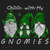 Chillin With My Gnomies St Patricks Day Gnome Irish Shamrock Beanie thumb 2