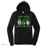 Chillin With My Gnomies St Patricks Day Gnome Irish Shamrock Women's Hoodie thumb 0