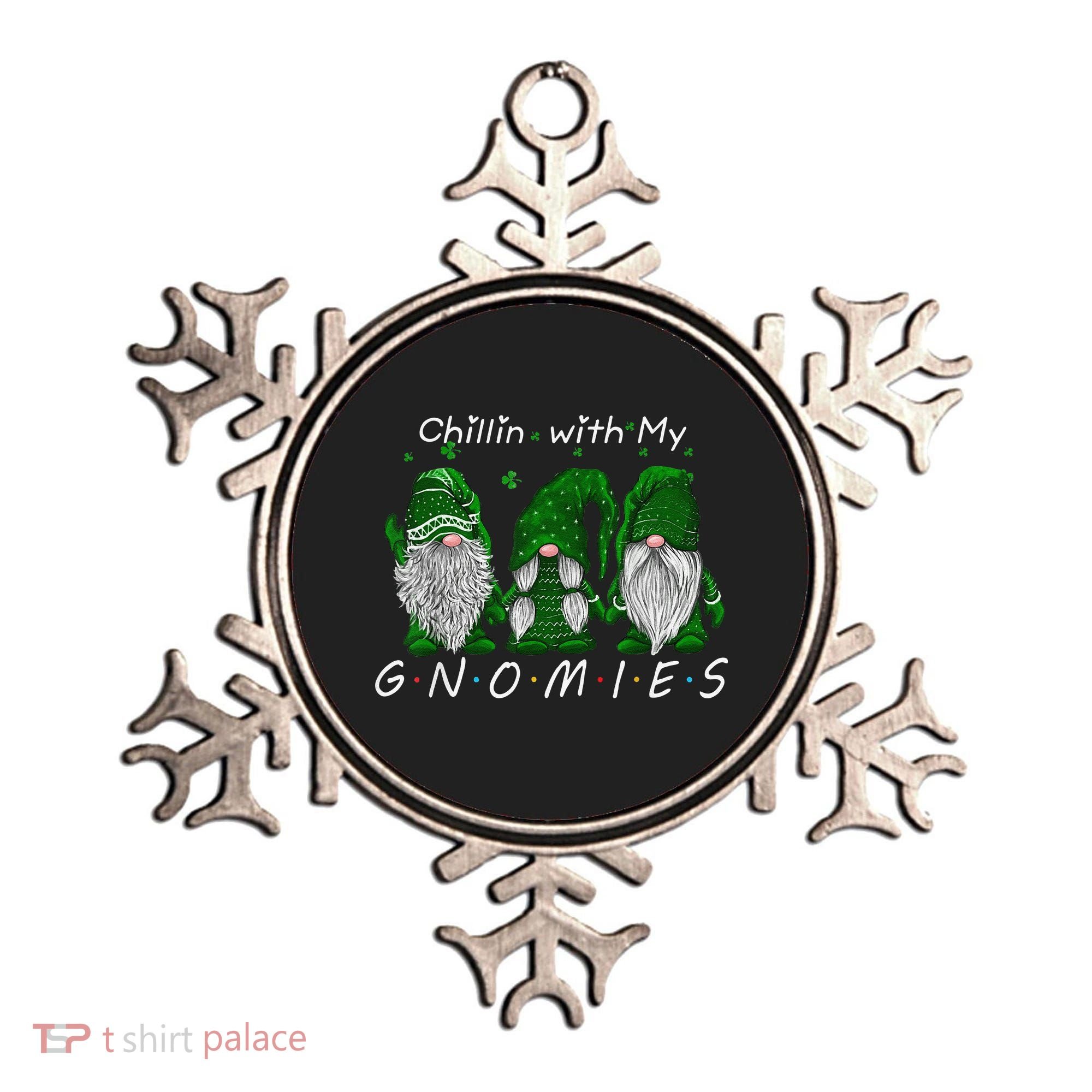 Chillin With My Gnomies St Patricks Day Gnome Irish Shamrock Ornament