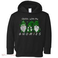 Chillin With My Gnomies St Patricks Day Gnome Irish Shamrock Toddler Hoodie thumb 0