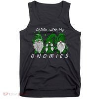 Chillin With My Gnomies St Patricks Day Gnome Irish Shamrock Tank Top thumb 0