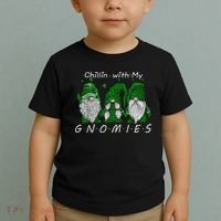 Chillin With My Gnomies St Patricks Day Gnome Irish Shamrock Toddler T-Shirt thumb 2