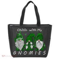 Chillin With My Gnomies St Patricks Day Gnome Irish Shamrock Tote Bag thumb 0
