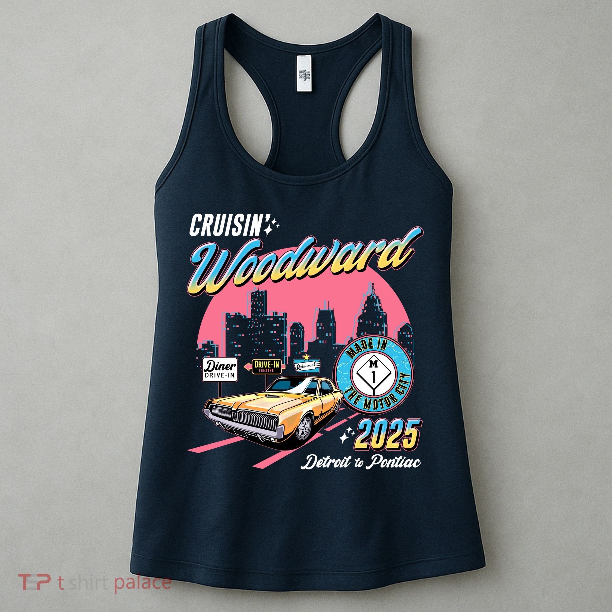 Crusin Woodward Made In The Motor City 2025  Women's Tank Top