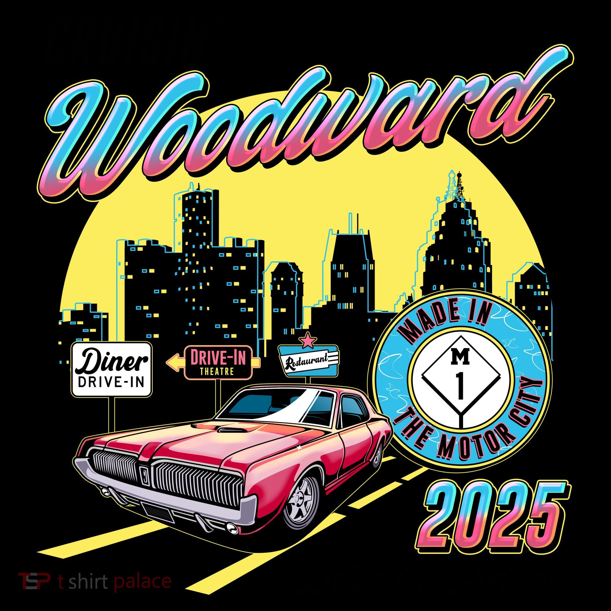 Crusin Woodward Made In The Motor City 2025  Coffee Mug