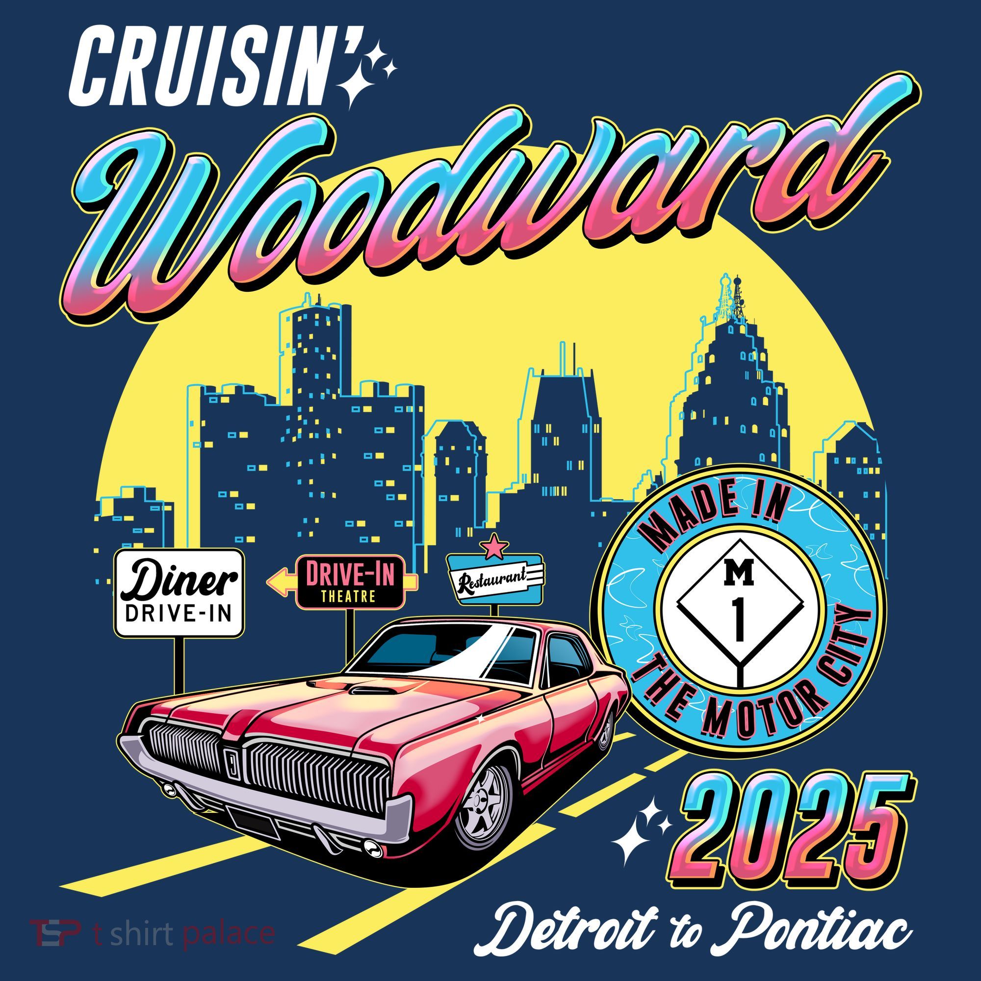 Crusin Woodward Made In The Motor City 2025  Hoodie