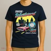 Crusin Woodward Made In The Motor City 2025  T-Shirt thumb 3