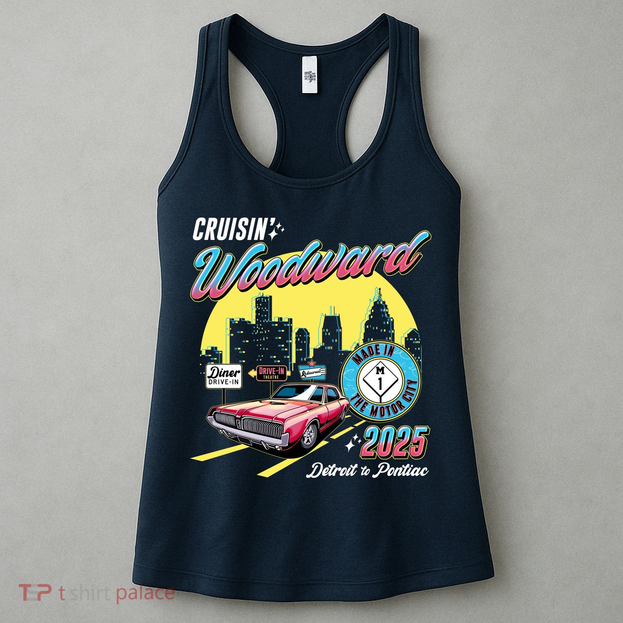 Crusin Woodward Made In The Motor City 2025  Women's Tank Top