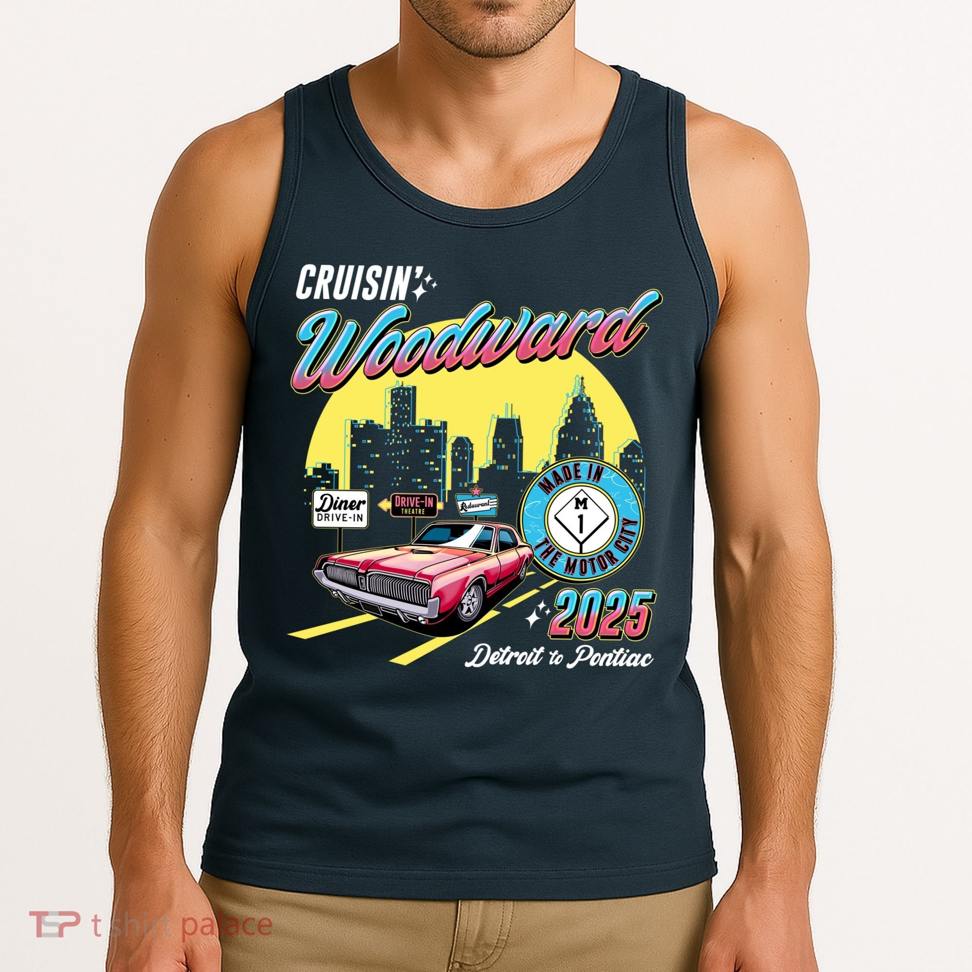 Crusin Woodward Made In The Motor City 2025  Tank Top