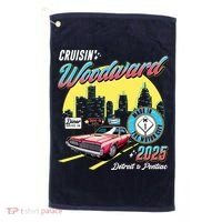 Crusin Woodward Made In The Motor City 2025  Golf Towel thumb 0