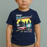 Crusin Woodward Made In The Motor City 2025  Toddler T-Shirt thumb 2