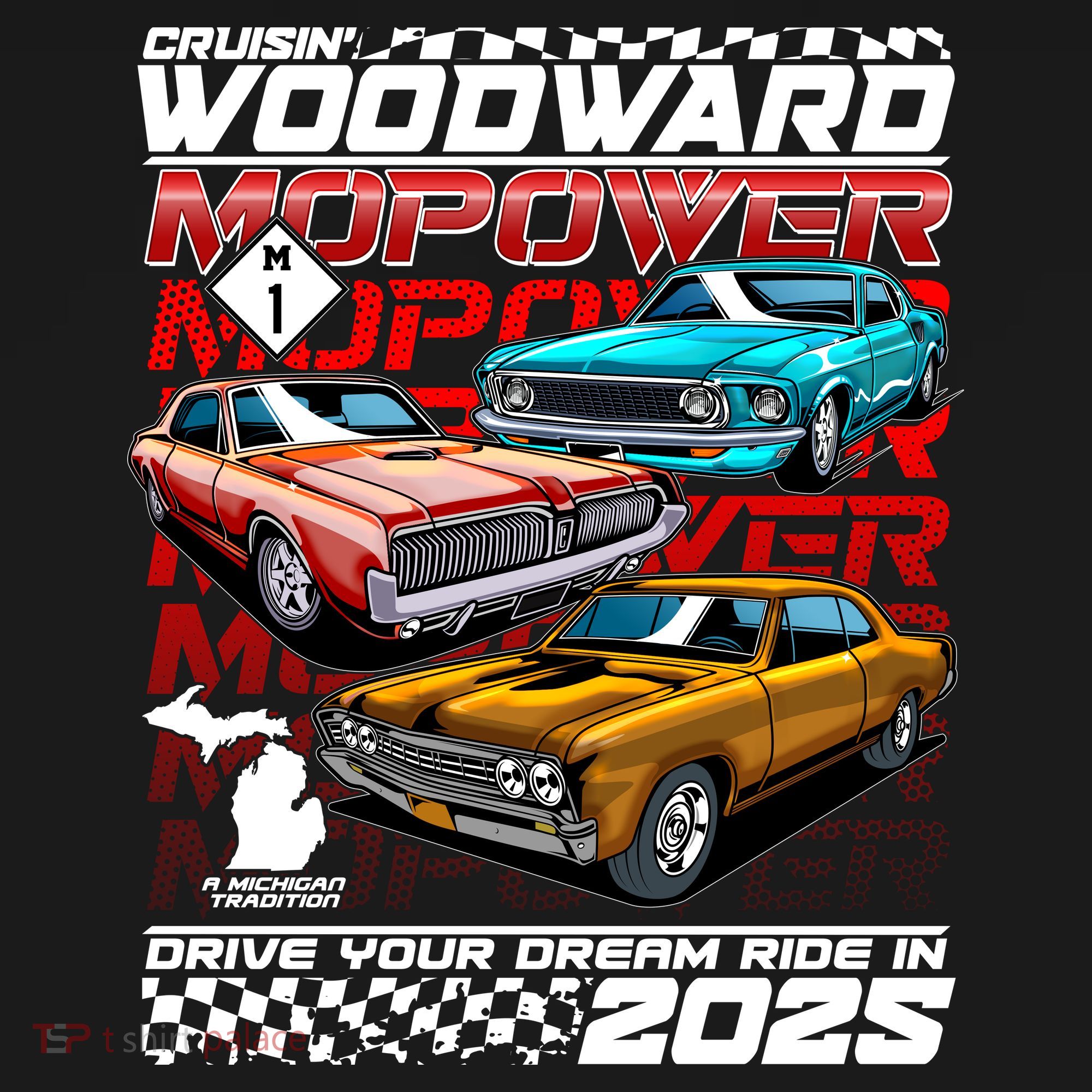 Cruisin Woodward MOPOWER Drive Your Dream Ride In 2025 Women's Tank Top