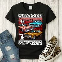 Cruisin Woodward MOPOWER Drive Your Dream Ride In 2025 Women's T-Shirt thumb 3