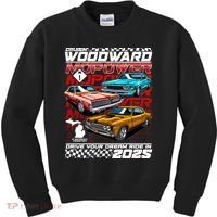 Cruisin Woodward MOPOWER Drive Your Dream Ride In 2025 Kids Sweatshirt thumb 0