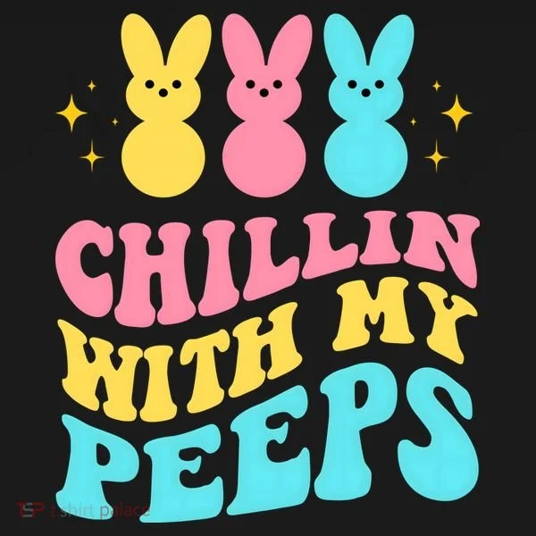 Chillin With My Peeps Cute Easter Bucket Hat