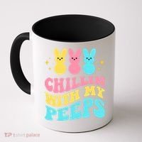 Chillin With My Peeps Cute Easter Coffee Mug thumb 0