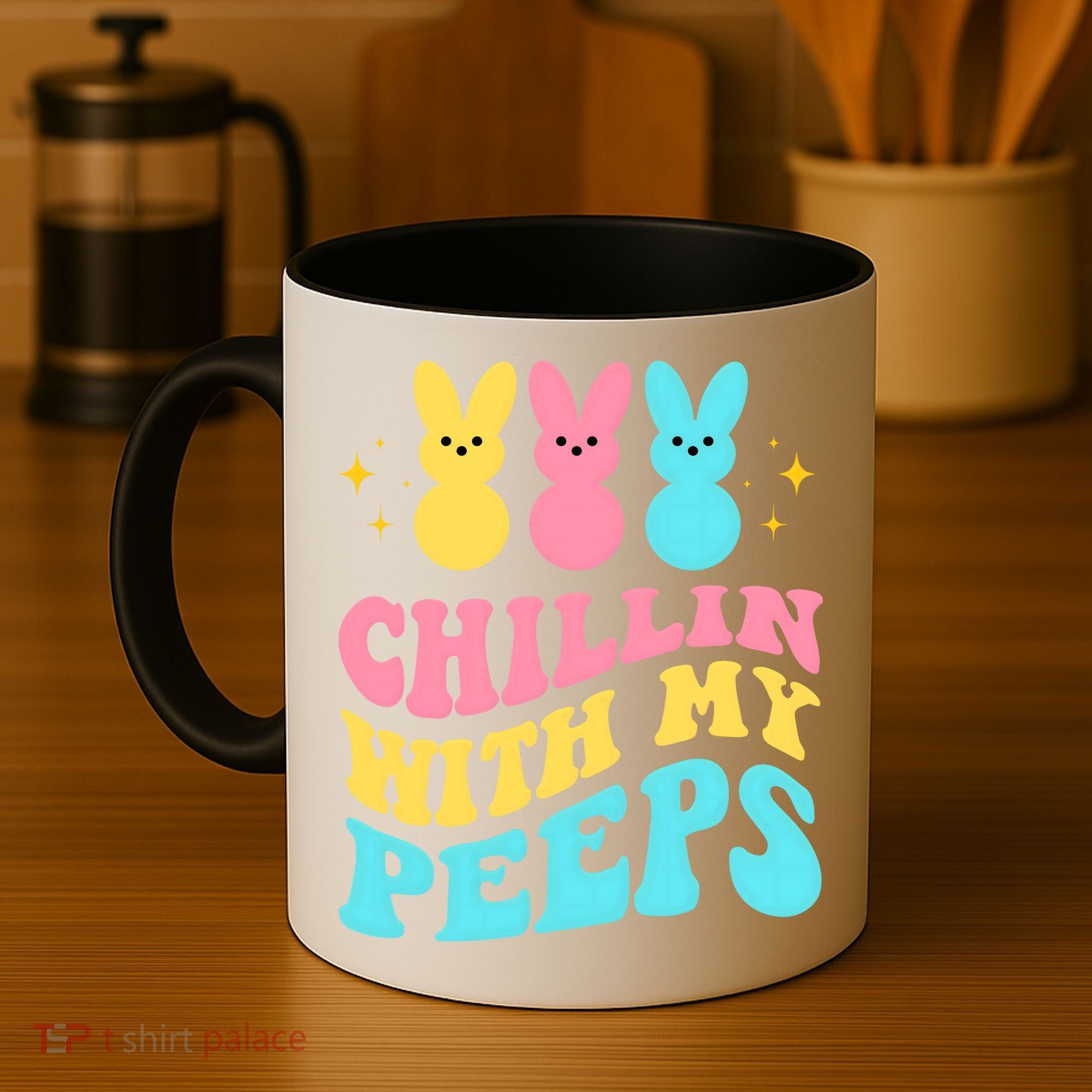 Chillin With My Peeps Cute Easter Coffee Mug