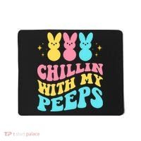 Chillin With My Peeps Cute Easter Mousepad thumb 0