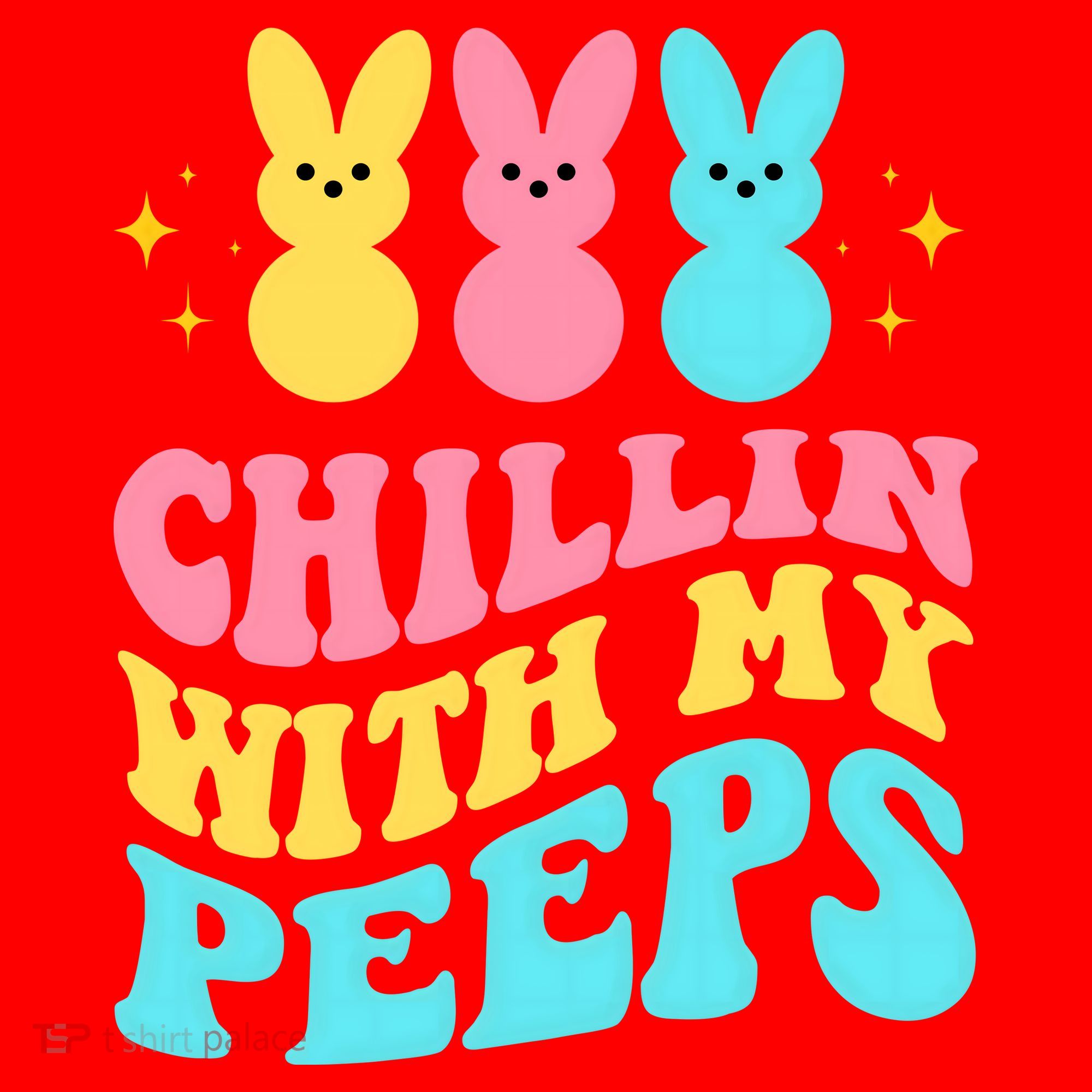 Chillin With My Peeps Cute Easter Santa Hat