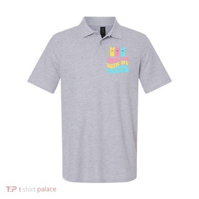 Chillin With My Peeps Cute Easter Polo