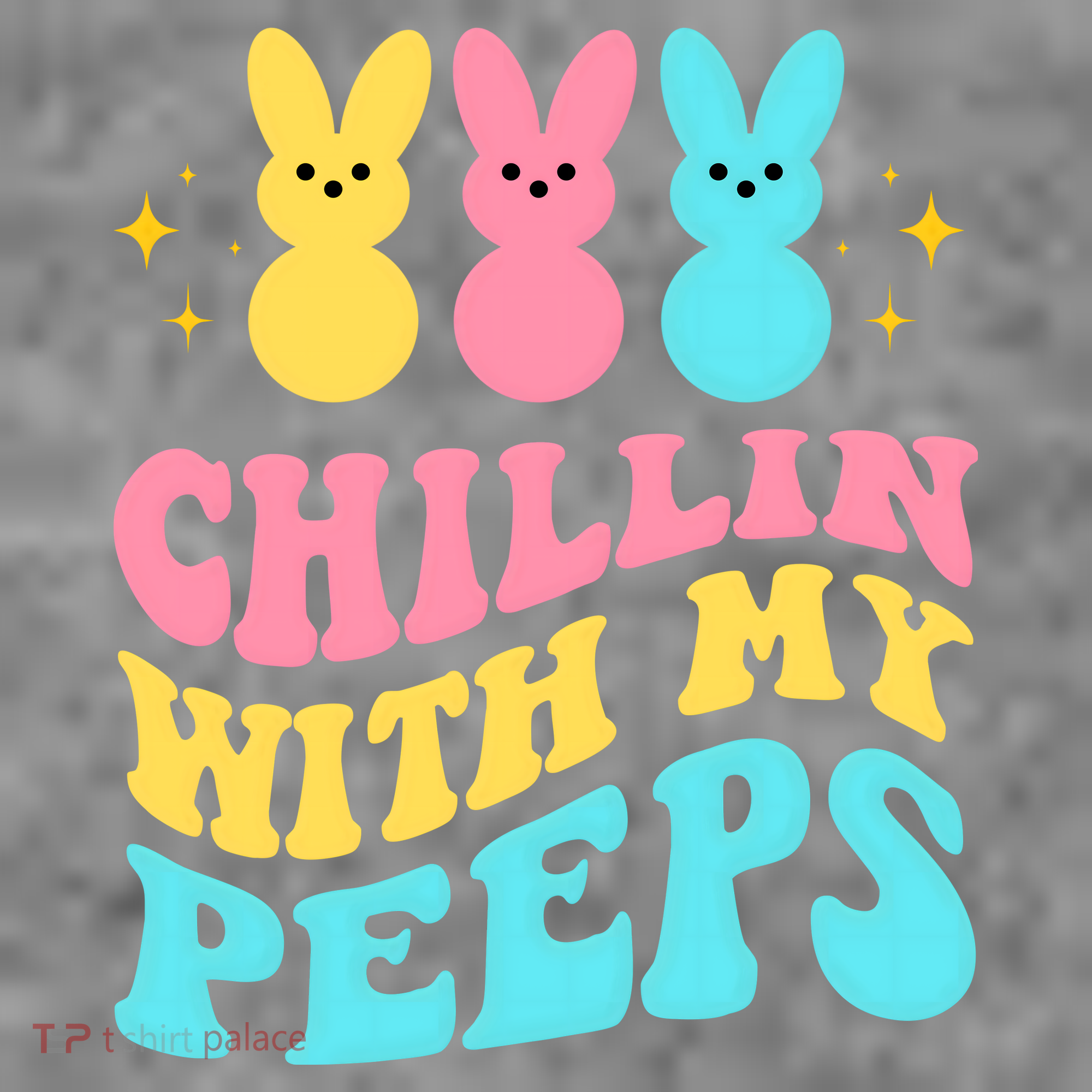 Chillin With My Peeps Cute Easter Toddler T-Shirt