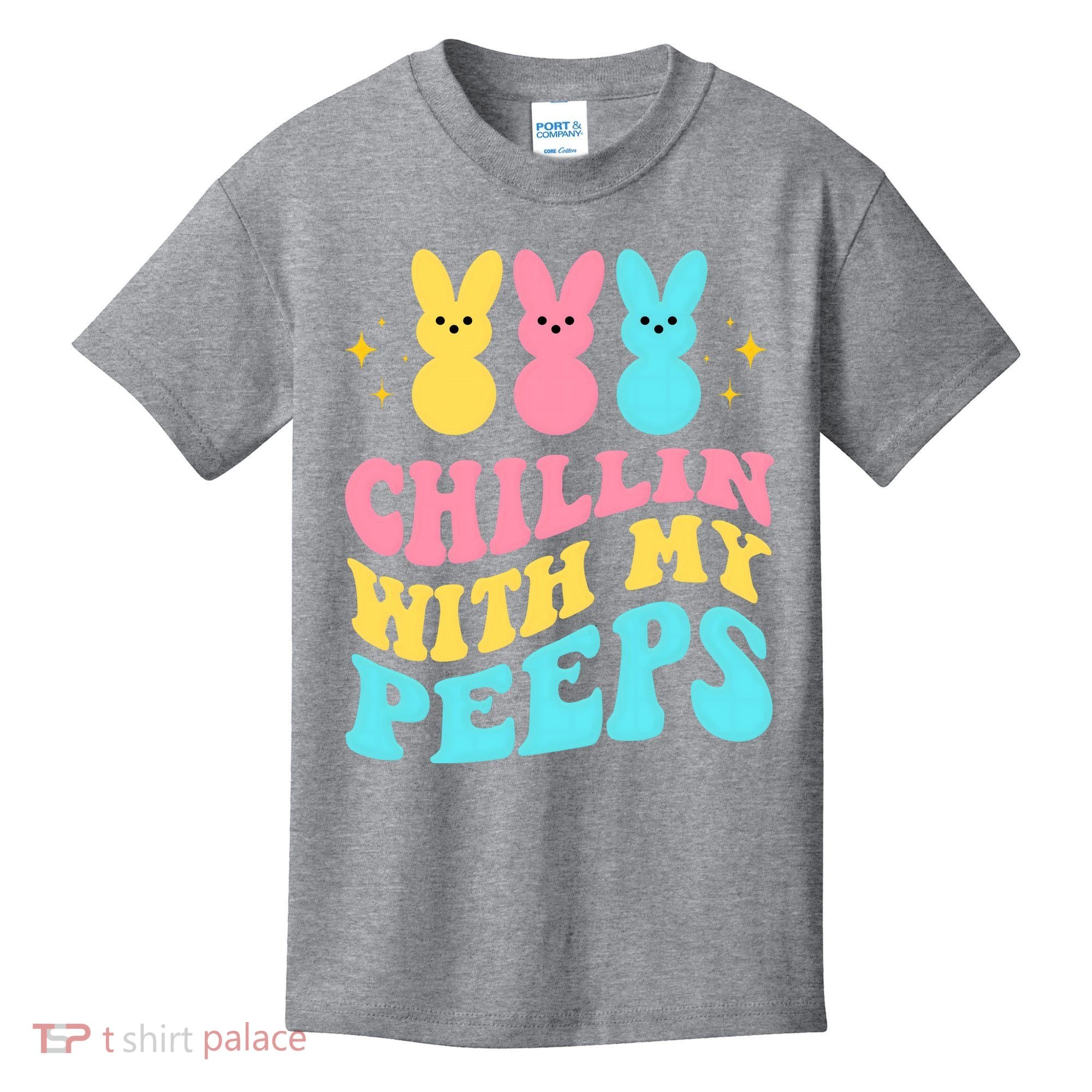 Chillin With My Peeps Cute Easter Kids T-Shirt