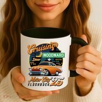 Cruising Woodward Motor City Flashback 2025 Coffee Mug thumb 3