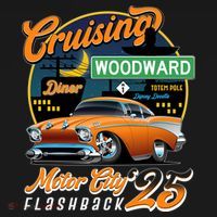 Cruising Woodward Motor City Flashback 2025 Ornament thumb 1