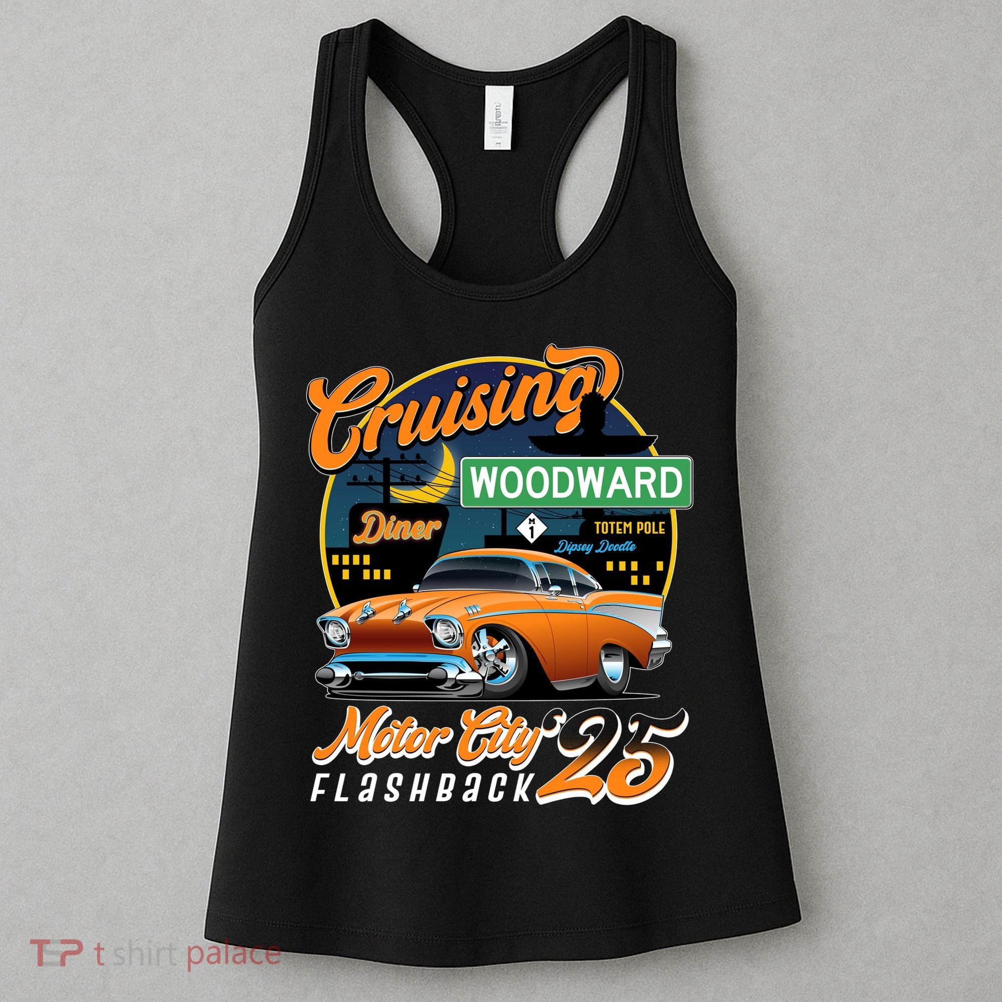 Cruising Woodward Motor City Flashback 2025 Women's Tank Top