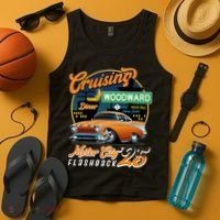 Cruising Woodward Motor City Flashback 2025 Tank Top thumb 4
