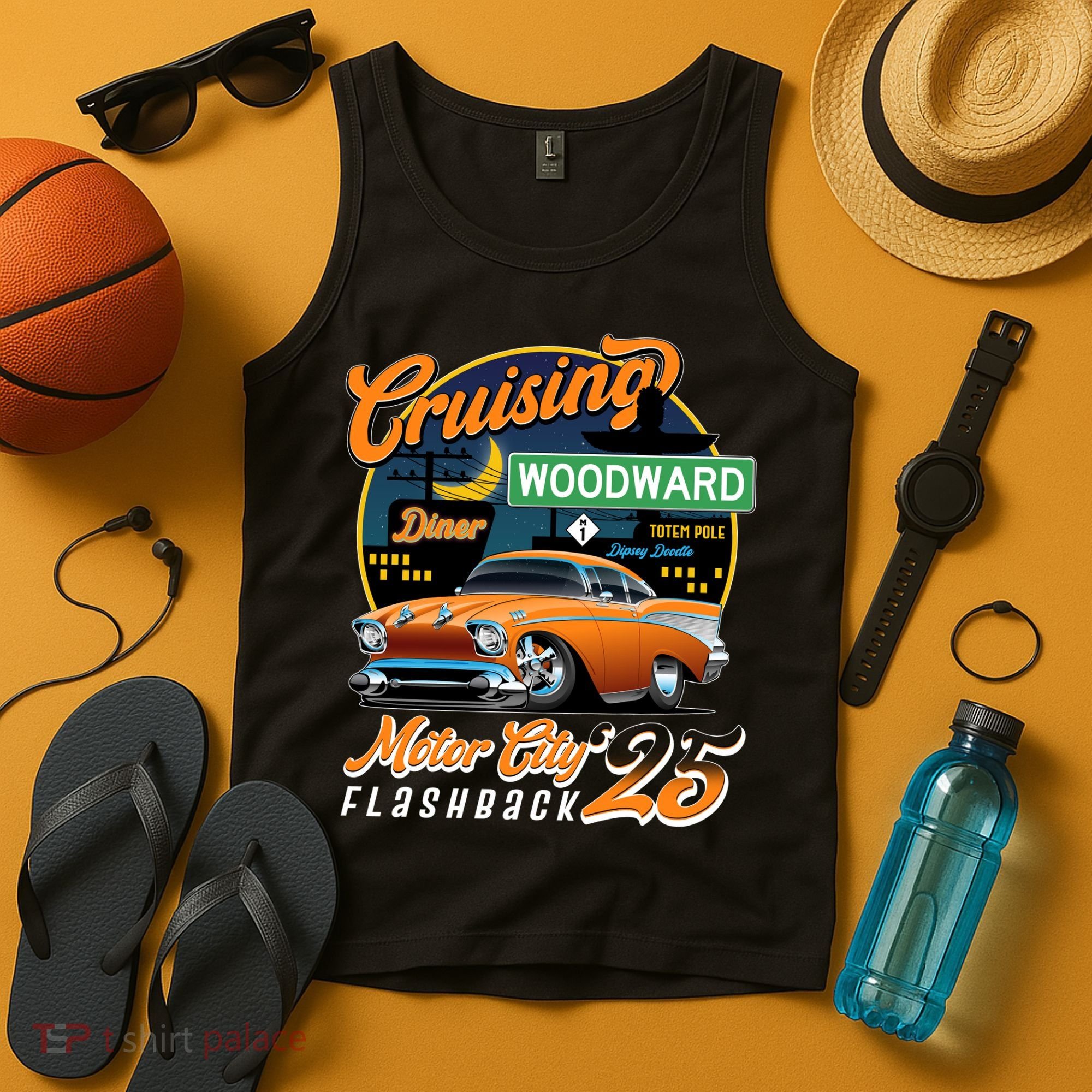 Cruising Woodward Motor City Flashback 2025 Tank Top