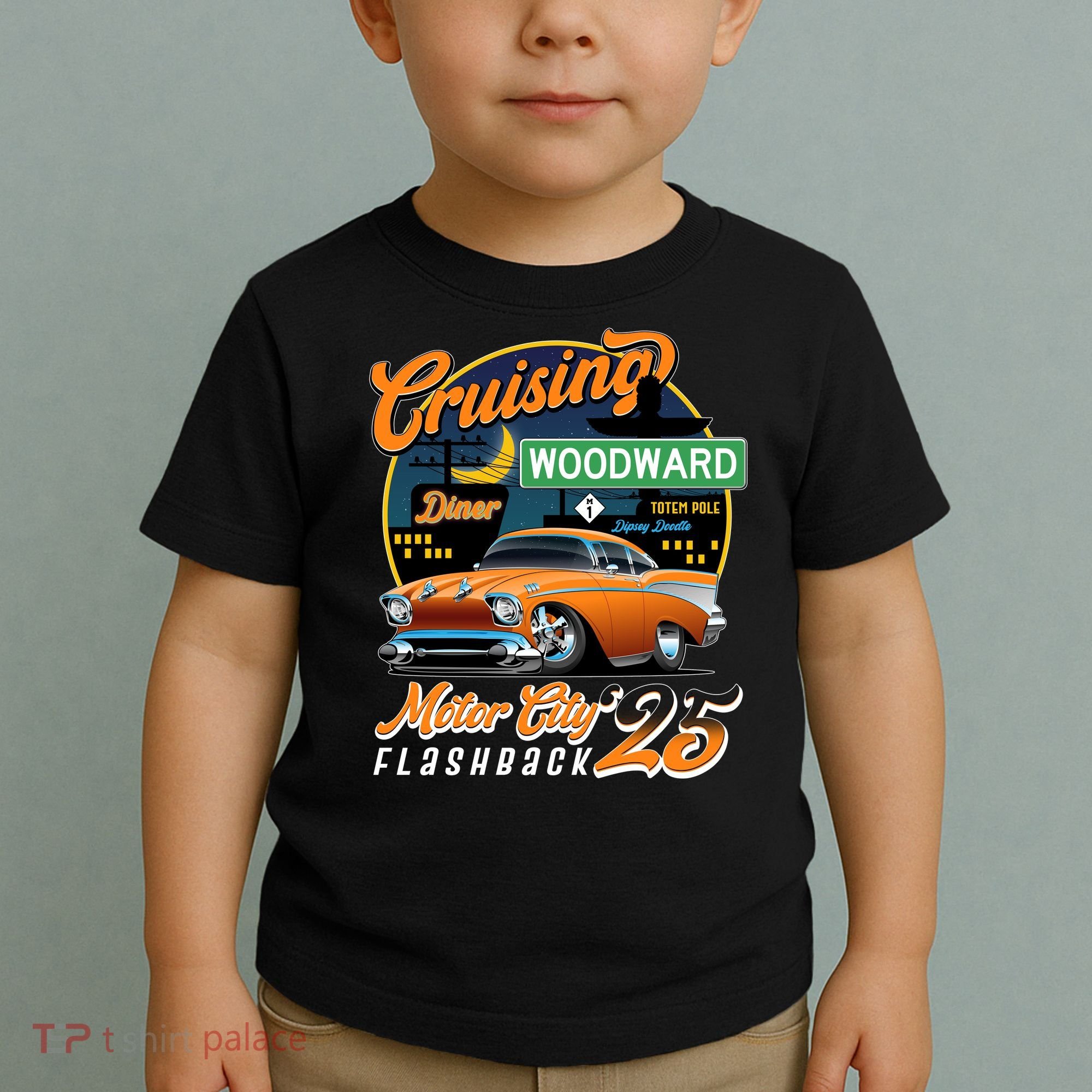 Cruising Woodward Motor City Flashback 2025 Toddler T-Shirt