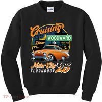 Cruising Woodward Motor City Flashback 2025 Kids Sweatshirt thumb 0