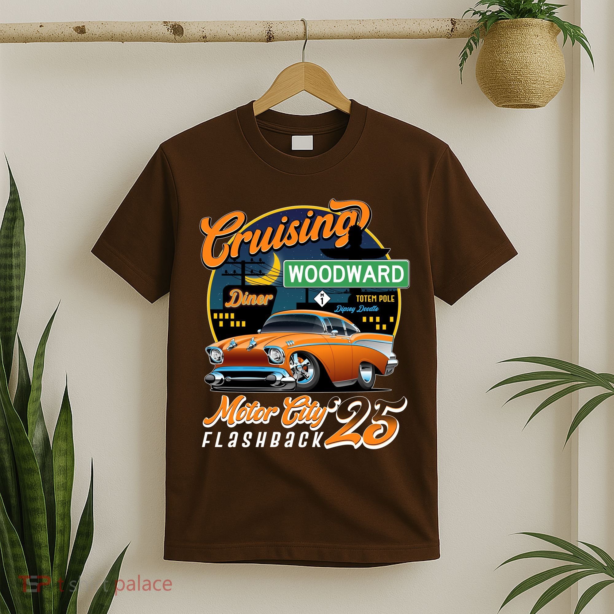 Cruising Woodward Motor City Flashback 2025 T-Shirt