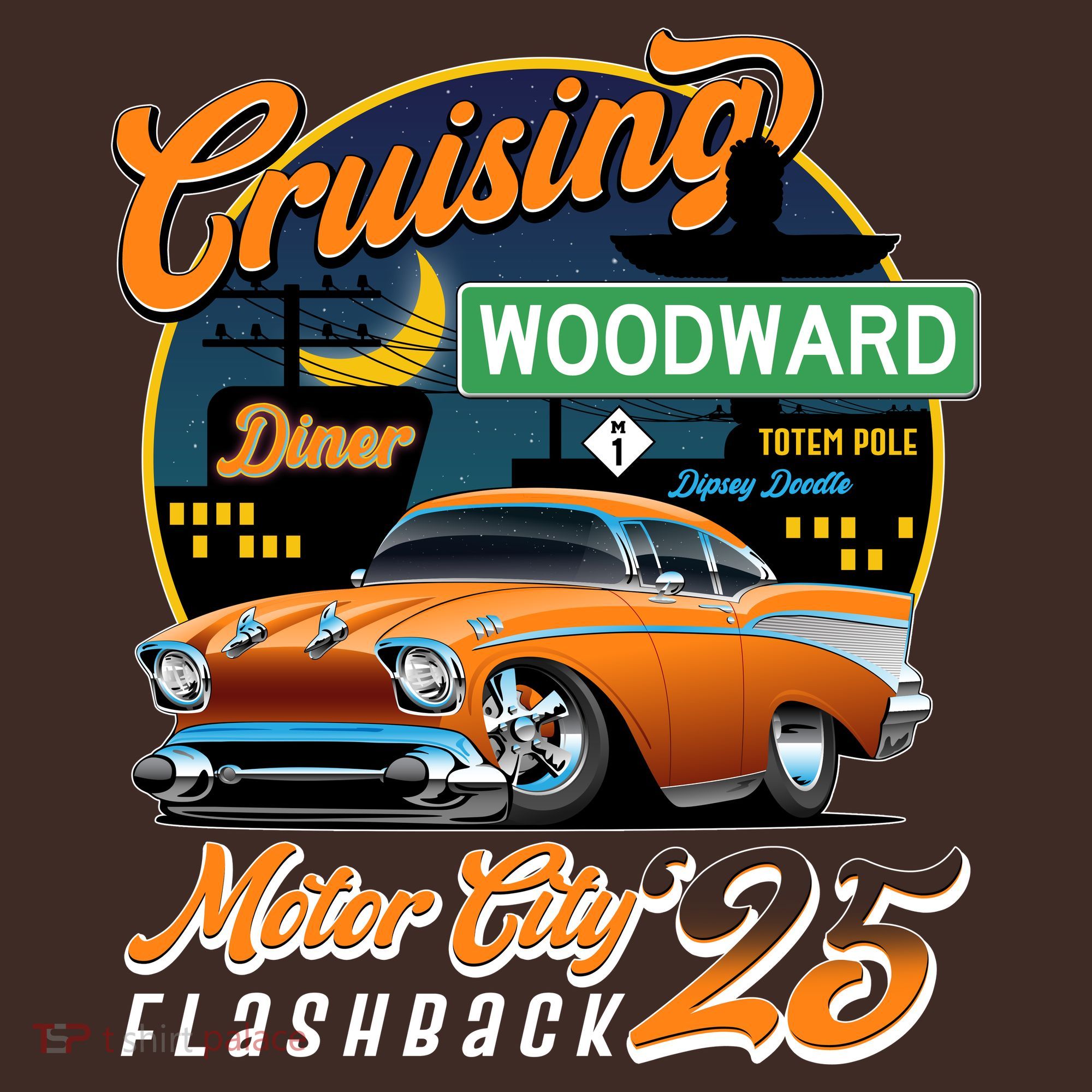 Cruising Woodward Motor City Flashback 2025 Mousepad
