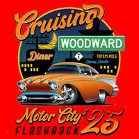 Cruising Woodward Motor City Flashback 2025 Santa Hat thumb 1
